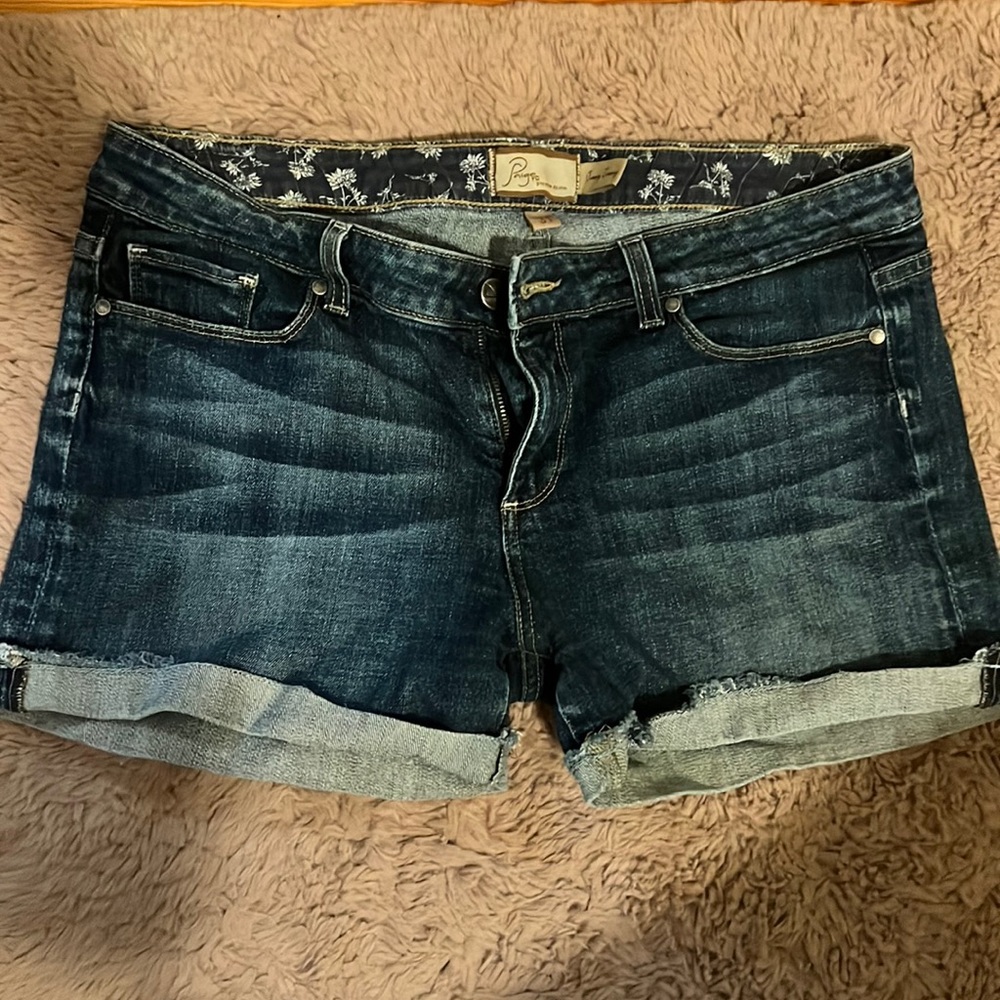 Paige denim cutoff shorts